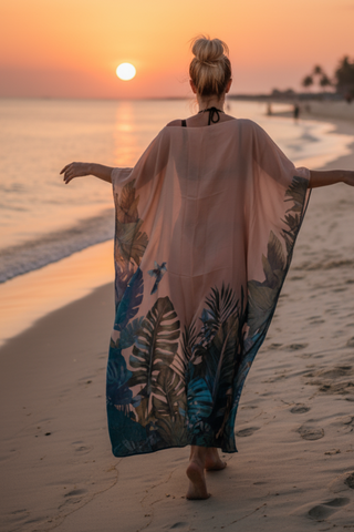 Black Panther Kaftan on beacg