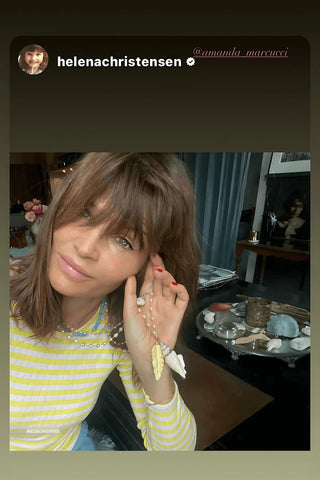 Amazonite and Pearl Shell Necklace – handcrafted Italian jewellery by Amanda Marcucci, Florence.