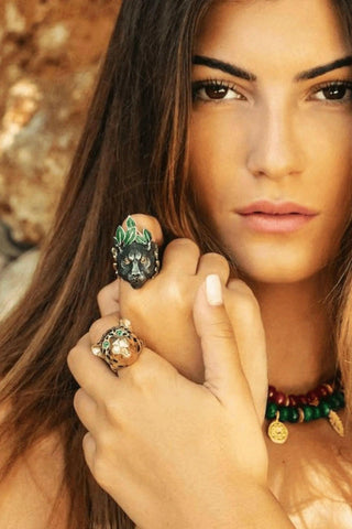 Black Panther Ring – handcrafted Italian jewellery by Amanda Marcucci, Florence.