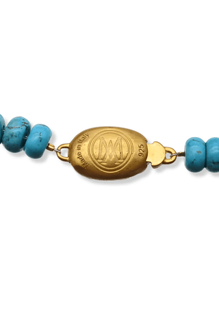 Blue Multi Gemstone Collar – handcrafted Italian jewellery by Amanda Marcucci, Florence.