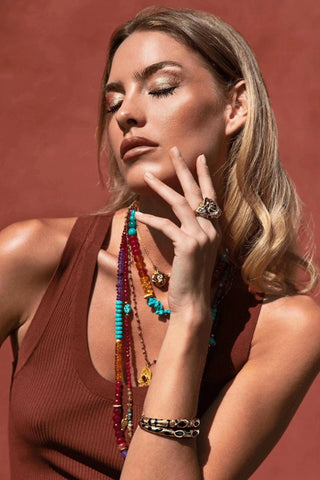 Chakra Collar Necklace – handcrafted Italian jewellery by Amanda Marcucci, Florence.