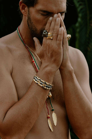 Elephant Bangle with Amethyst Eyes – handcrafted Italian jewellery by Amanda Marcucci, Florence.