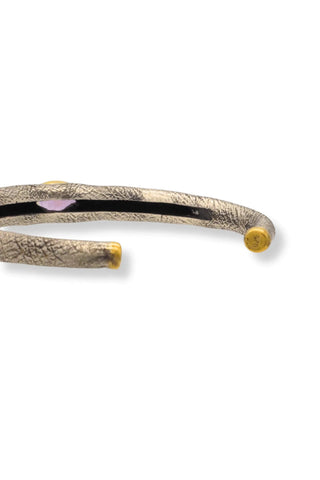Elephant Bangle with Amethyst Eyes – handcrafted Italian jewellery by Amanda Marcucci, Florence.