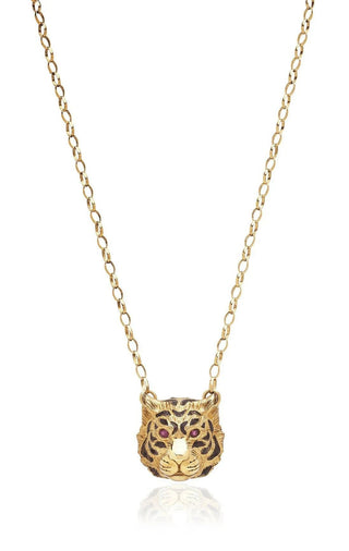 Gold Tiger Necklace – handcrafted Italian jewellery by Amanda Marcucci, Florence.