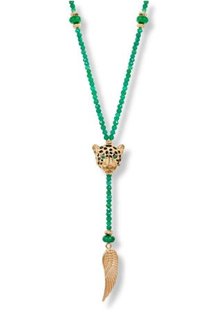 Jaguar Necklace Gold - Rosary Style – handcrafted Italian jewellery by Amanda Marcucci, Florence.