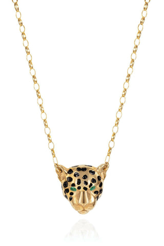 Gold Jaguar Necklace – handcrafted Italian jewellery by Amanda Marcucci, Florence.