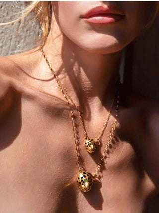 Gold Jaguar Necklace – handcrafted Italian jewellery by Amanda Marcucci, Florence.