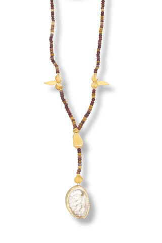 Mookaite Rosary Necklace – handcrafted Italian jewellery by Amanda Marcucci, Florence.