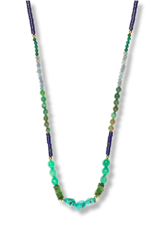 Ocean Blue Necklace – handcrafted Italian jewellery by Amanda Marcucci, Florence.