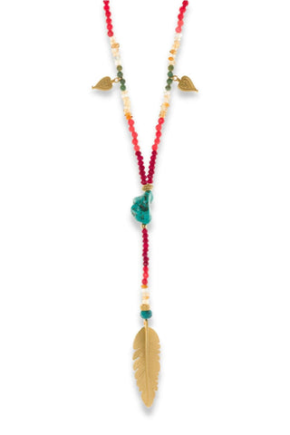 Root Chakra Necklace – handcrafted Italian jewellery by Amanda Marcucci, Florence.