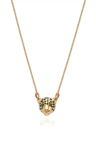 Small Gold Jaguar Necklace – handcrafted Italian jewellery by Amanda Marcucci, Florence.